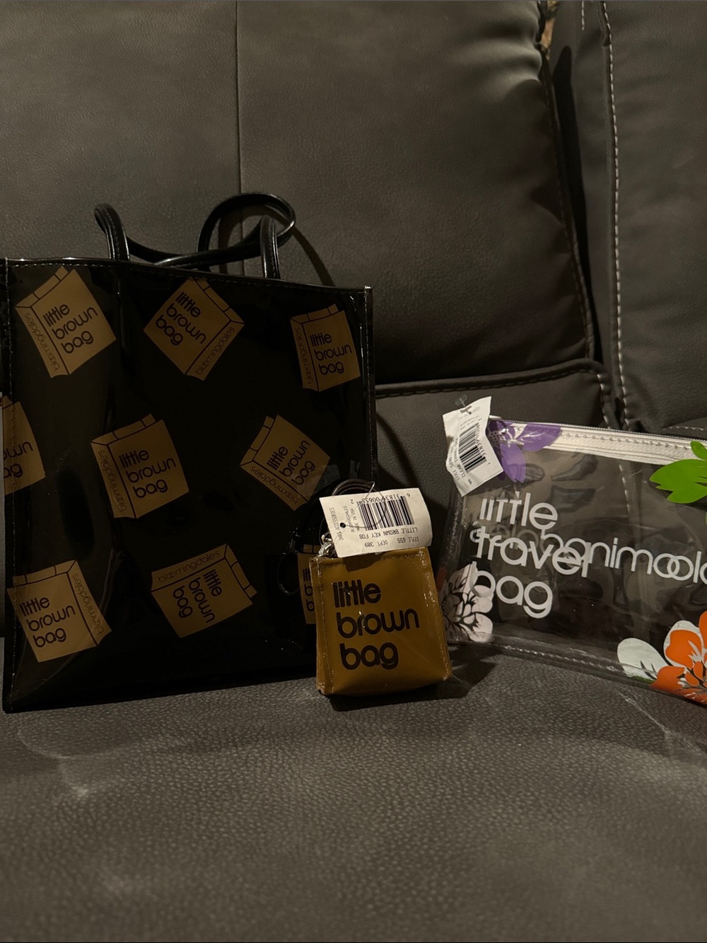 Bloomingdale's Little Brown Bag Set — Black and Brown